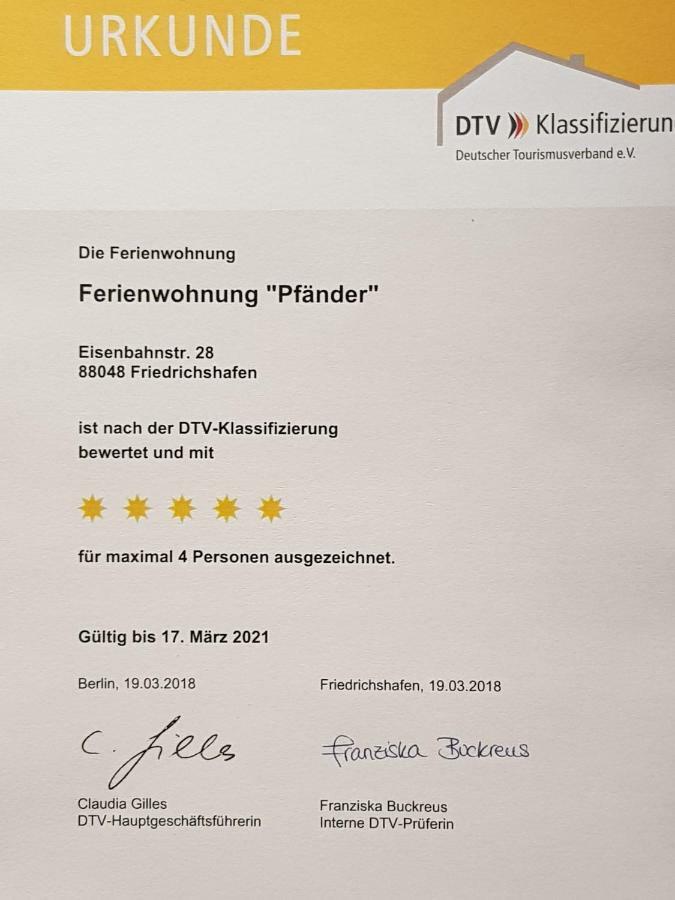 Ferienwohnung Pfaender ฟรีดริชส์ฮาเฟน ภายนอก รูปภาพ